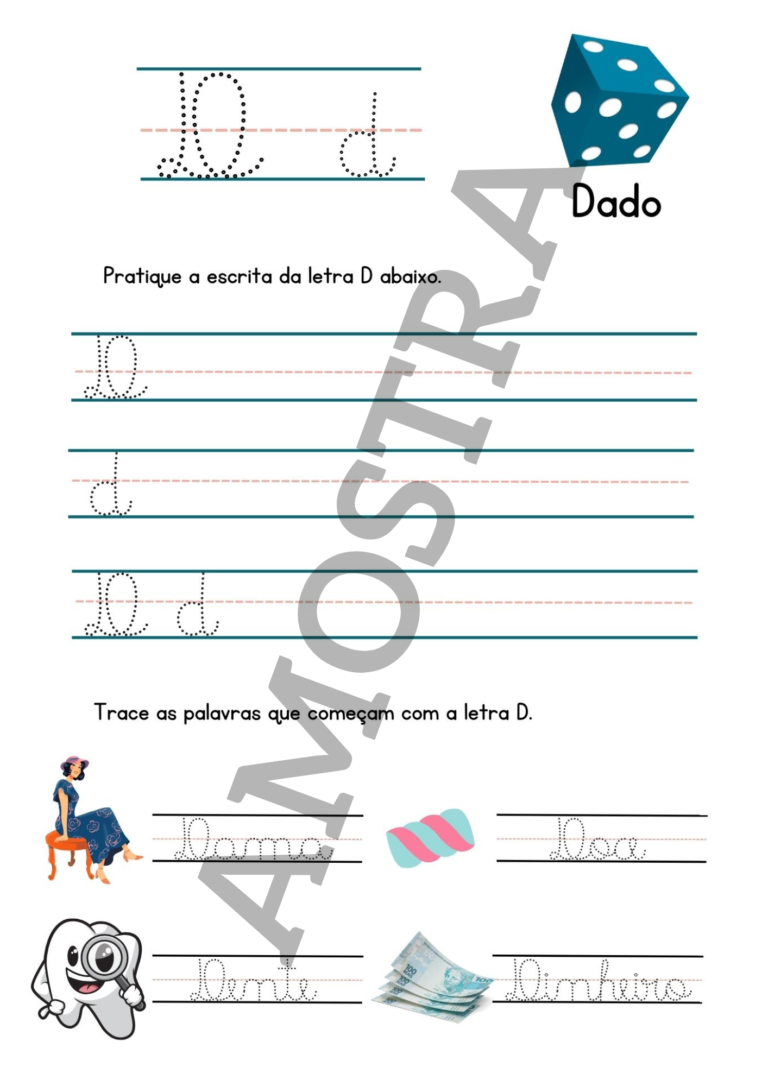 Exemplo de página de caligrafia 1